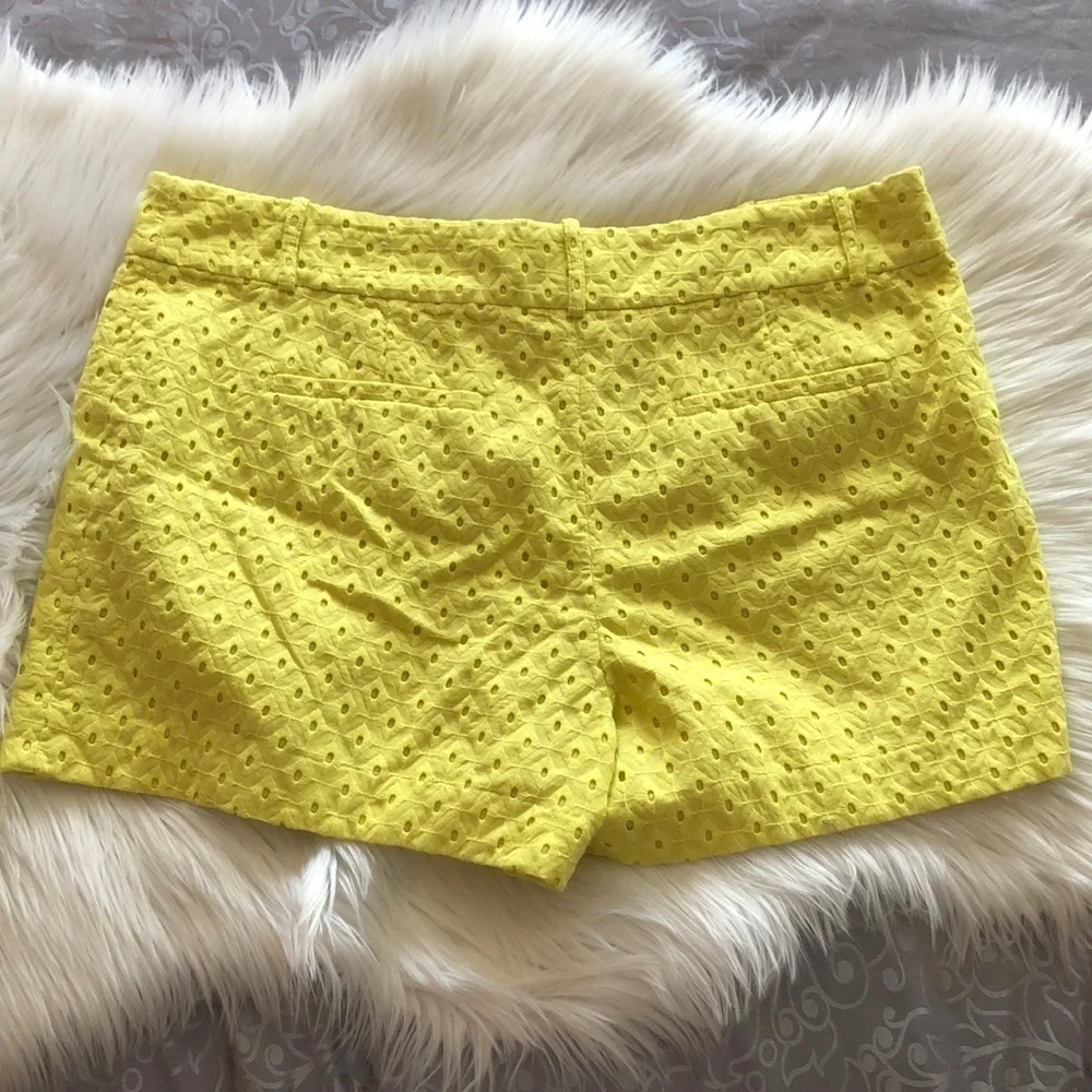 Loft The Riviera 4” Cotton Short Yellow Eyelet 12